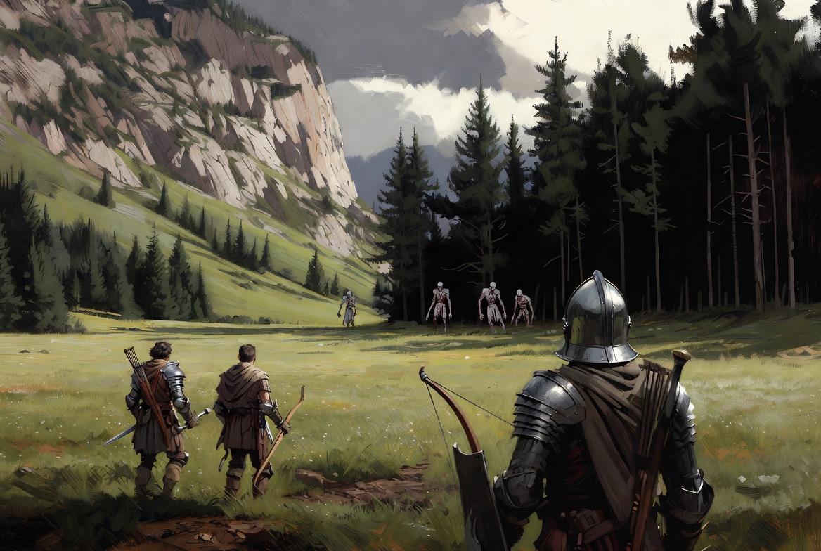 Ghasts in an Alpine Meadow